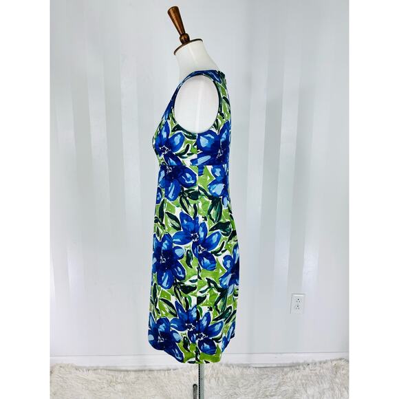 EVAN PICONE Women’s Floral Print Sleeveless Sheath Dress Sz 4 - Picture 3 of 10